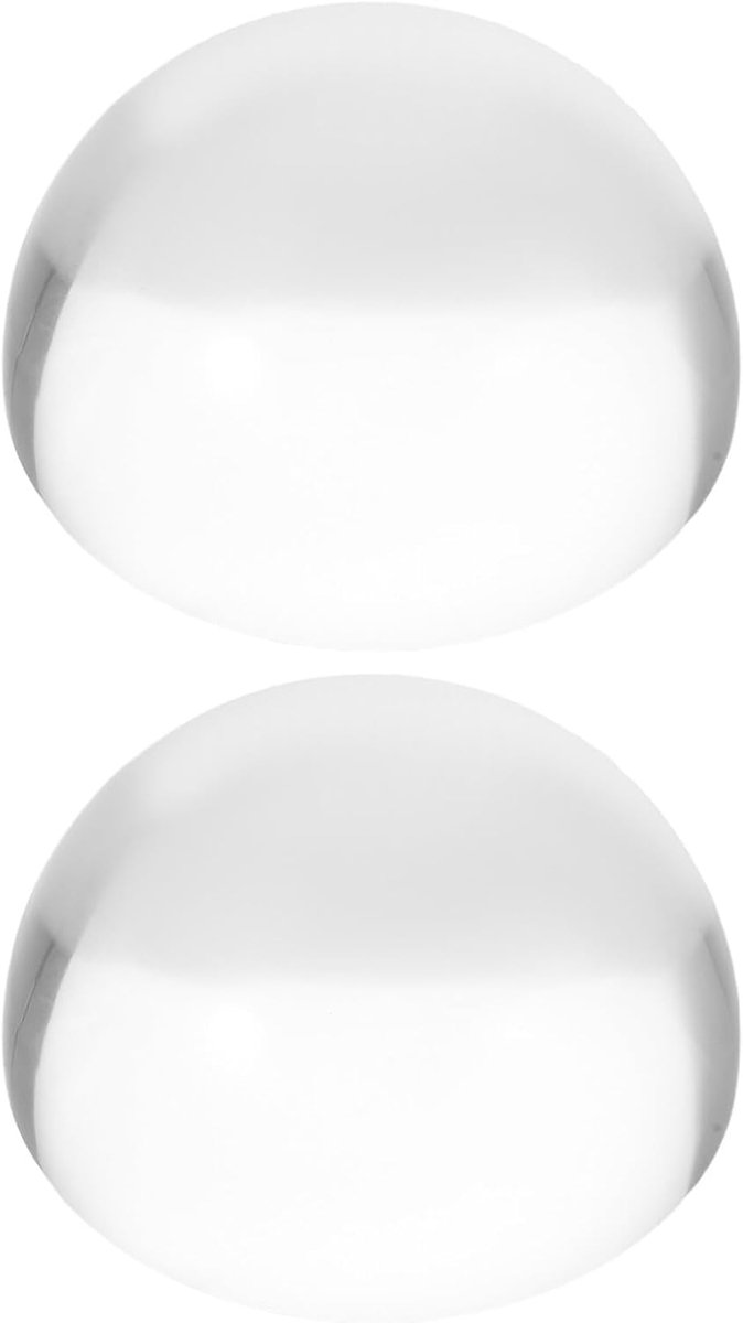 Acryl Leesloep - Vergrootglas Bol - Gedetailleerd Lezen - Stootbestendige Constructie - 5.8 x 5.8 cm - Transparant
