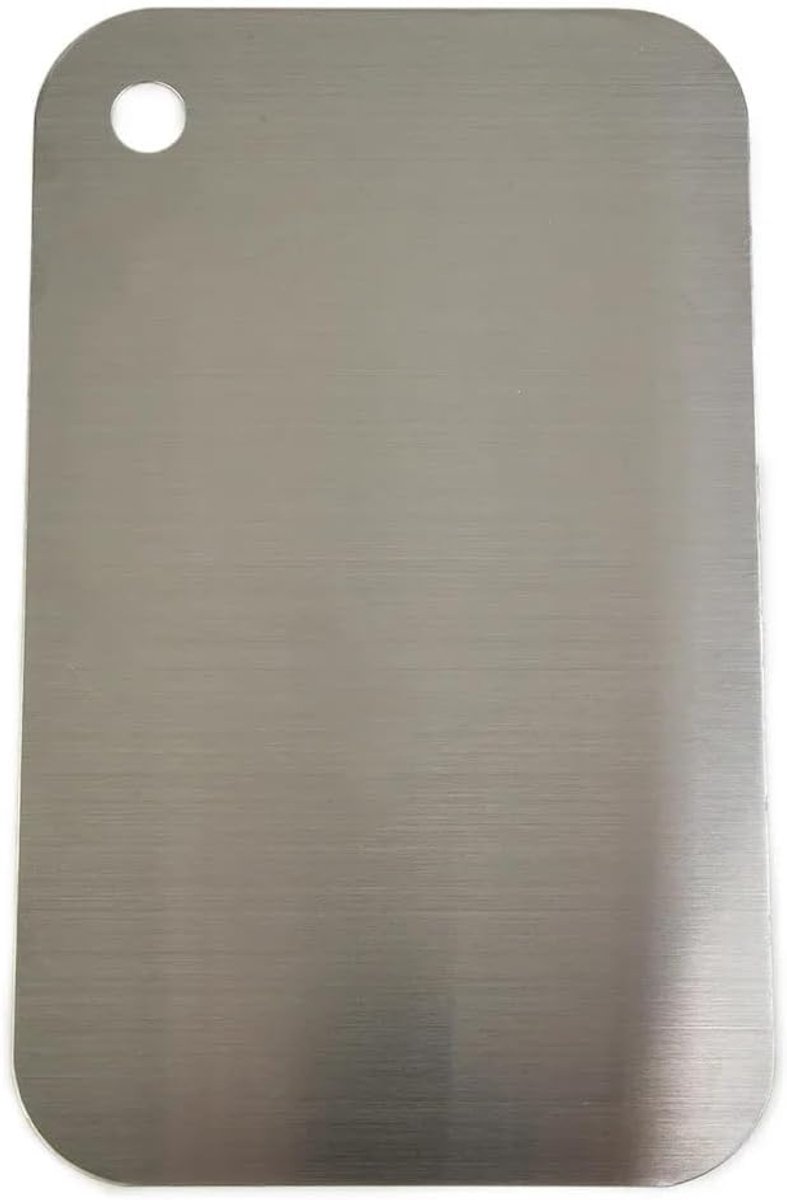 Snijplank - Keukenplank - Voedselbereiding - Dubbelzijdig gebruik - 60 x 40 cm - Zilverkleurig