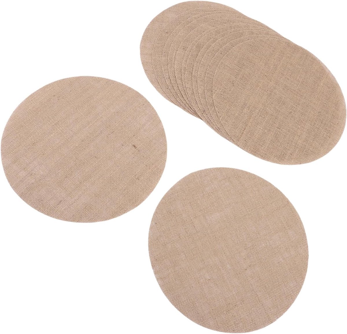 Jute Placemat - Rustieke Tafelmat - Dagelijks Dineren - Hitte Koud Proof - 30 Cm Rond