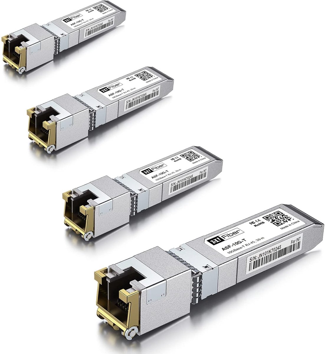SFP+ Transceiver Module - RJ45 Ethernet Adapter - Netwerkverbindingen Uitbreiden - 30 Meter Bereik