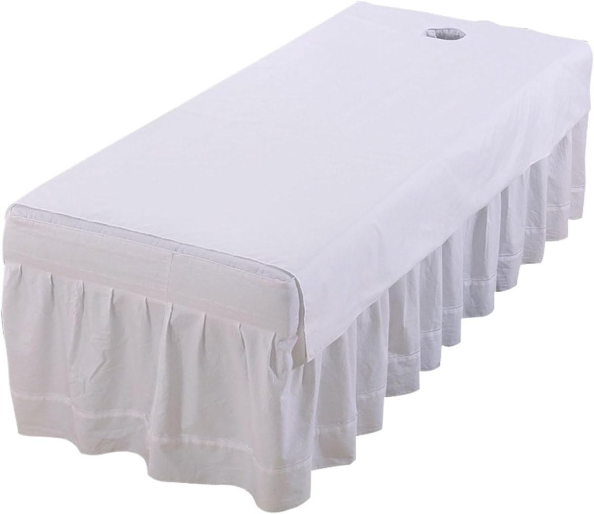 Massagetafelkleed - Spa Bed Laken - Professionele Behandelingen - Waterdicht Ademgat - 75 x 190 cm - Wit