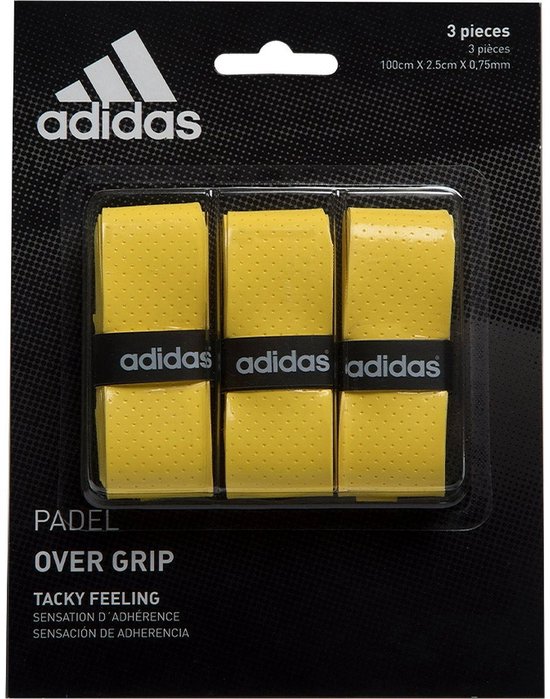 Adidas Padel Overgrip Set 3 stuks - Geel Adidas Padel Overgrip Set 3 stuks - Geel