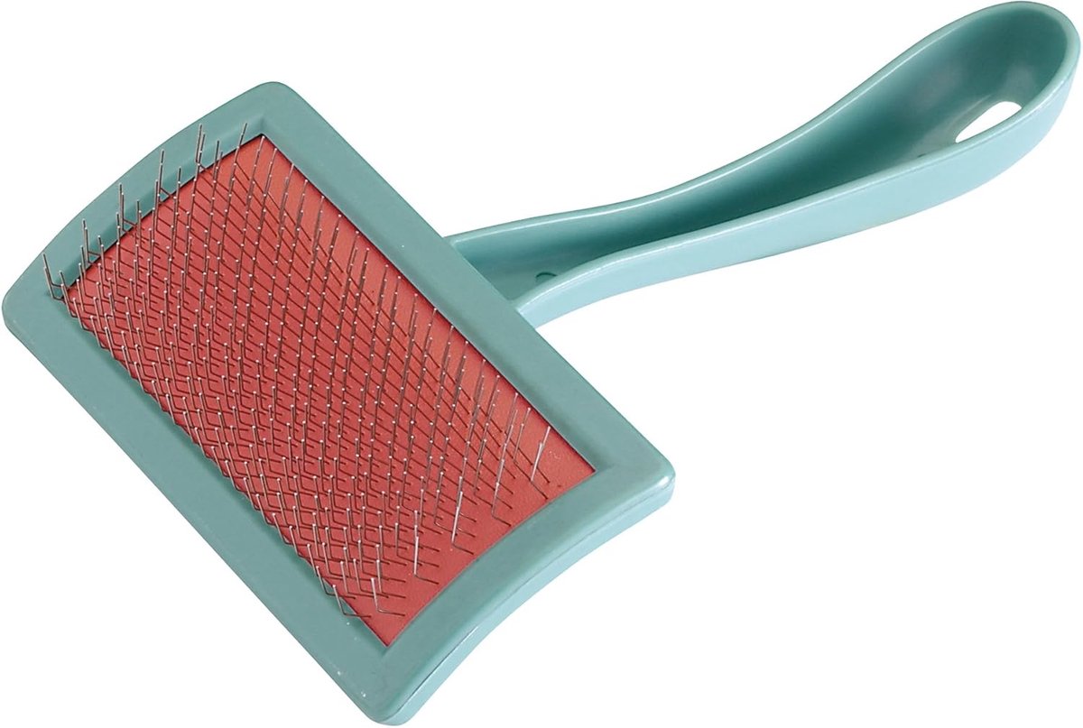 Hondenborstel Metaal - Vachtverzorging Borstel - Vacht Ontklitten - Ergonomische Grip - 20 cm