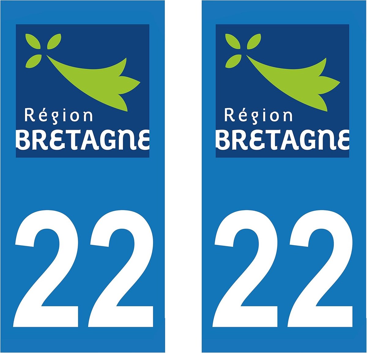 Nummerplaat Stickers - Regio Stickers - Auto Personaliseren - Zelfklevend Vinyl - 9.7 x 4.5 cm