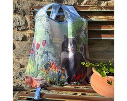 Alex Clark Herbruikbare Tas Kat ~ Cat and Tulips
