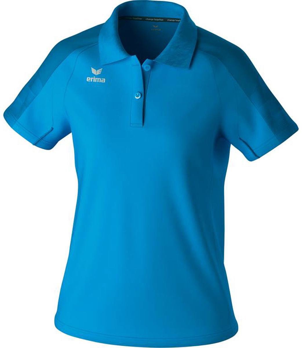 Erima Evo Star Polo Dames - Lichtblauw / Mykonos | Maat: 38
