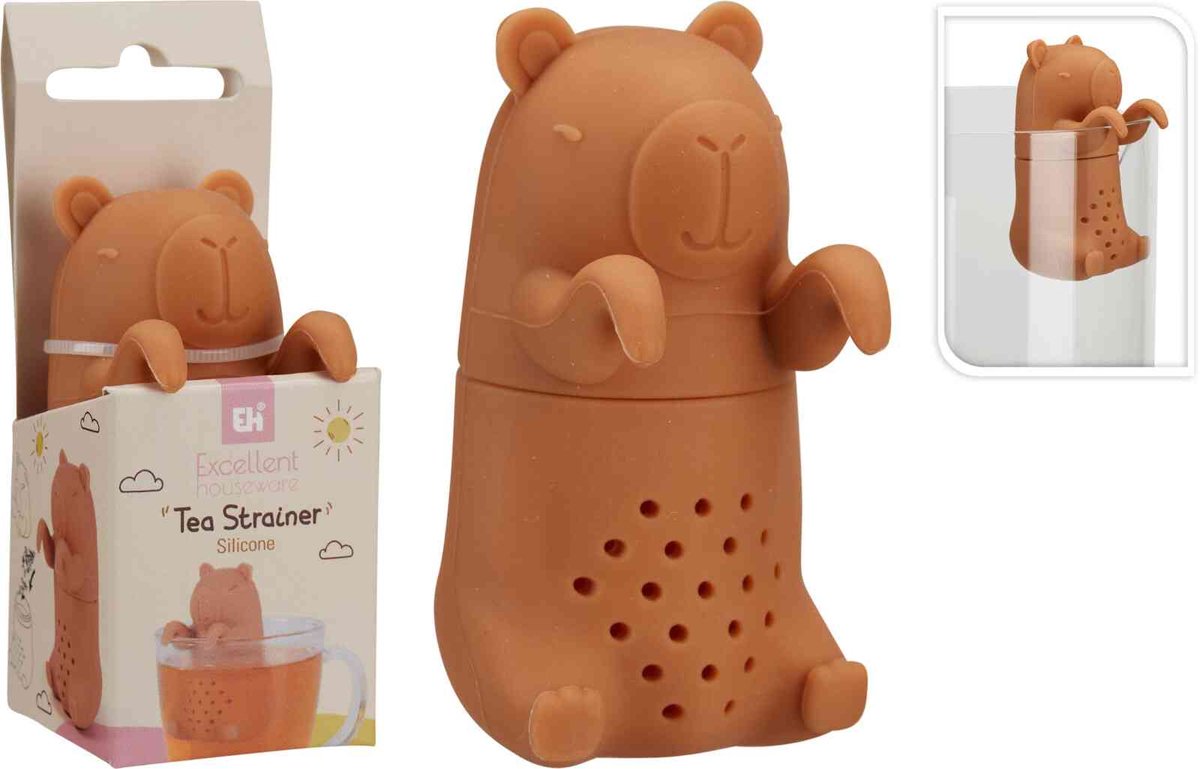 Silicone Thee-ei Capibara - theezeef thee infuser 8x4cm