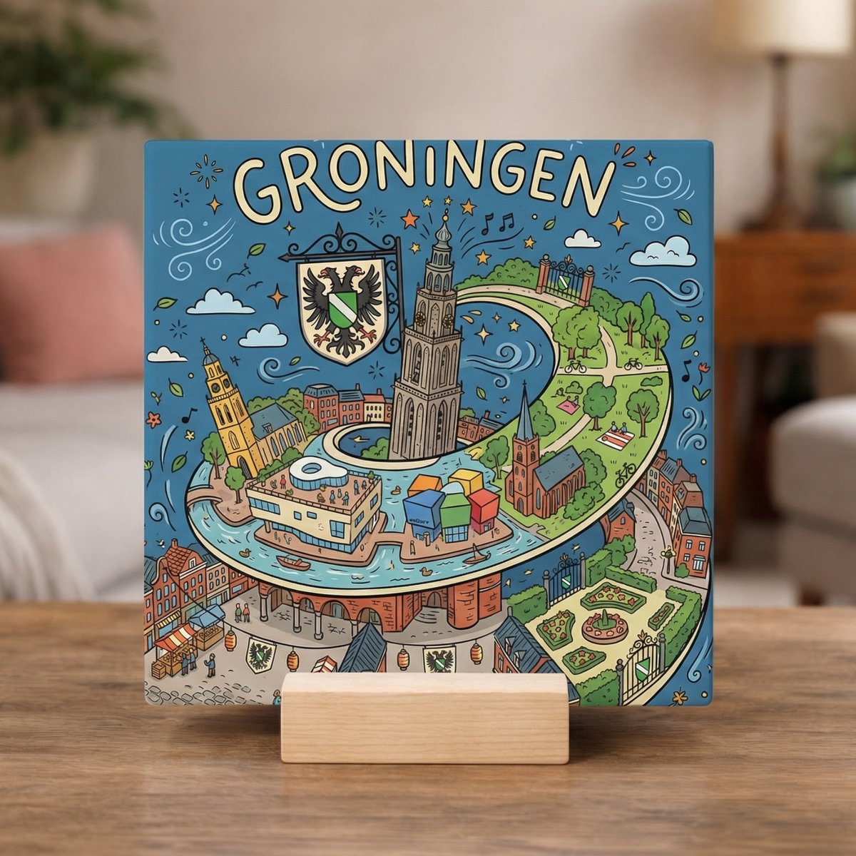 Stadstegel Groningen Doodle Style