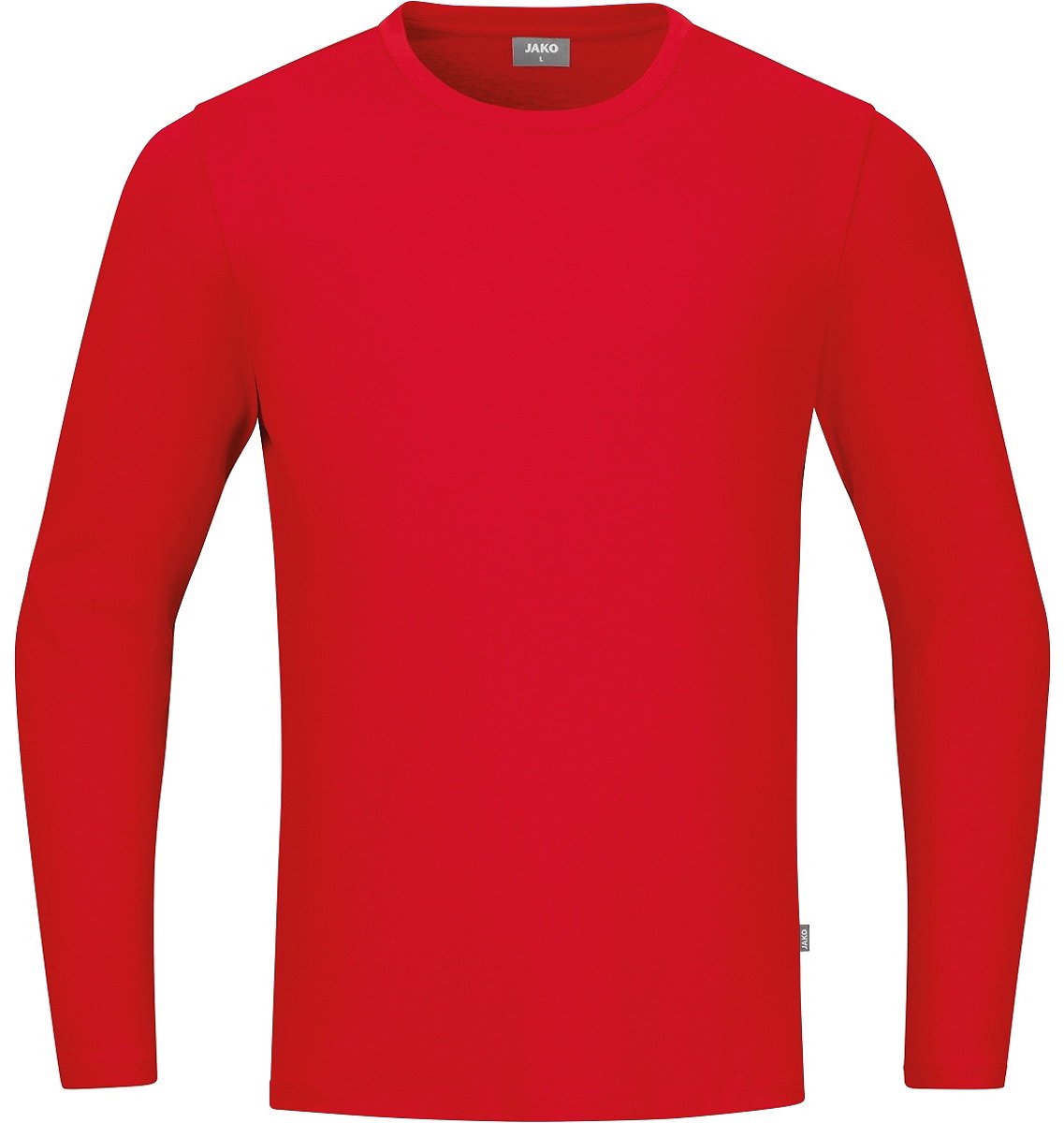 Jako Organic T-Shirt Met Lange Mouwen - Rood | Maat: M
