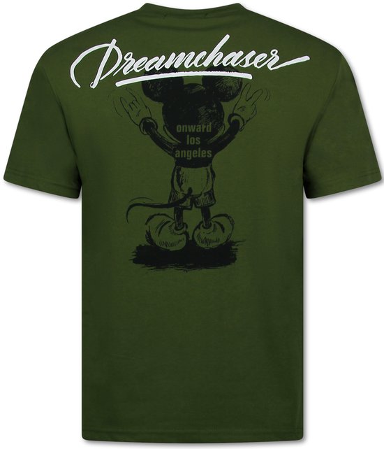 Oversized T shirt Heren - Tshirts Heren Grappig - DreamChaser - 687 - Groen