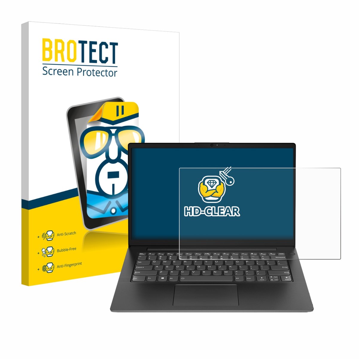 BROTECT - Screenprotector voor Lenovo V14 Gen 5 - Folie Beschermfolie transparant