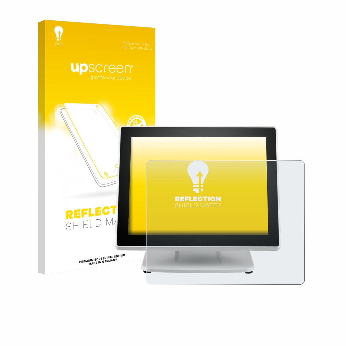upscreen - Screenprotector voor Posiflex PS-3615-G2 - Folie Beschermfolie anti glare matte