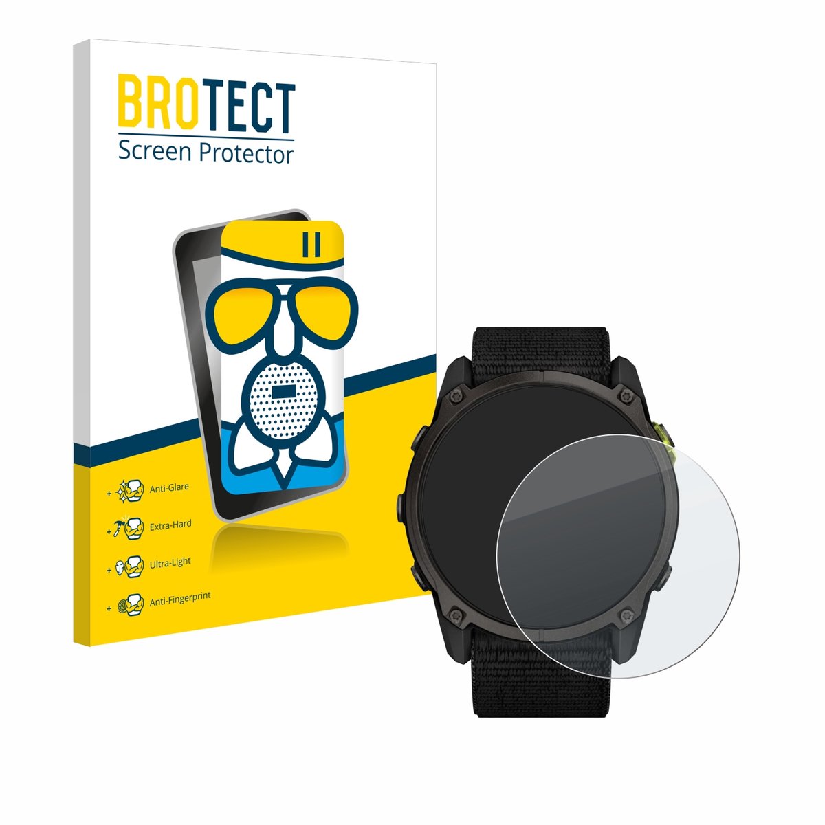BROTECT - Screenprotector voor Garmin Enduro 3 - Folie Beschermfolie Beschermglas matte