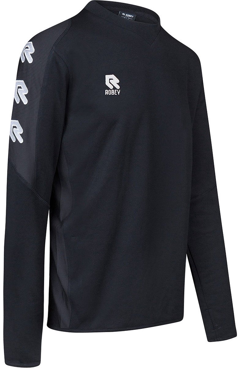 784x1200.jpg Robey Performance Sweater Kinderen - Zwart | Maat: 116 - Afbeelding 1