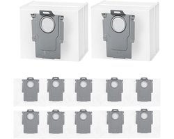 12 Stuks Stofzakken voor Roborock S8+/S8 Pro Ultra/S7 MaxV Ultra/Q7 M5+/L5+/Max+/Q8 Max+/Q5 Pro+/Q5 Max+/Q10 S5+/X5+ Stofzuiger- Reservezak - Accessoires -Stofzuigerzakken- Reserveonderdelen