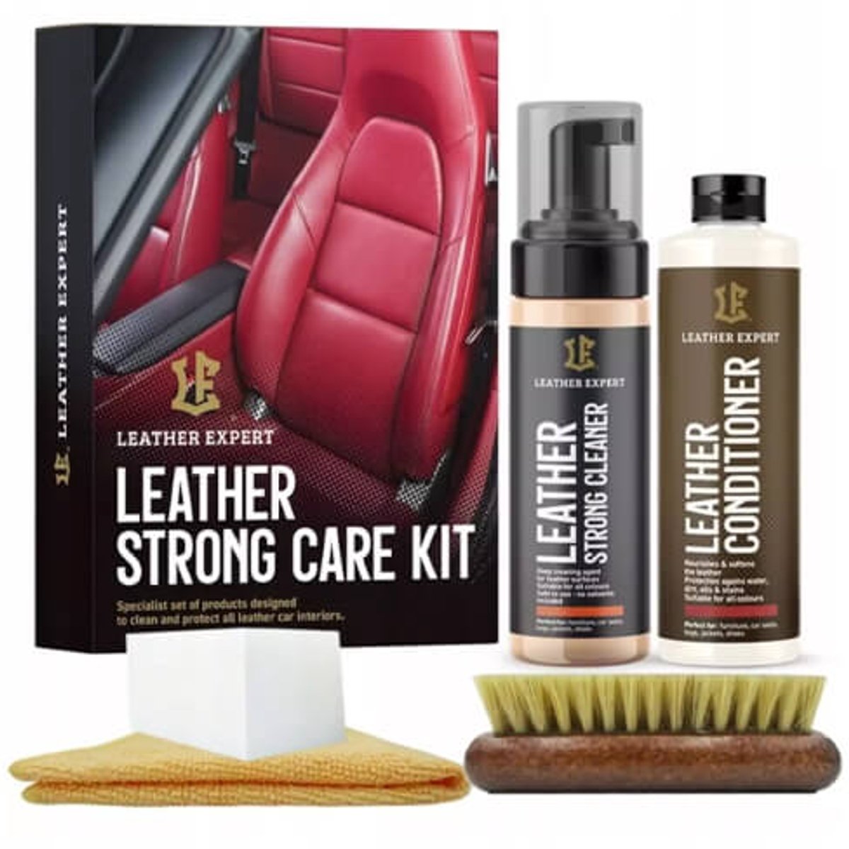LEATHER EXPERT LEATHER STRONG CARE STERKE LEDER REINIGING KIT