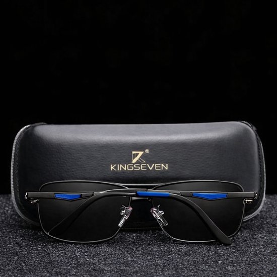 KingSeven Blackstar - Zonnebril Heren - Pilotenbril met UV400 en polarisatie filter - Z196 van Merkloos — afbeelding 3