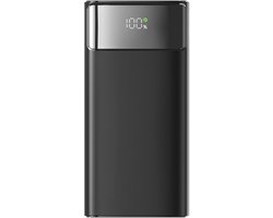 Powerbank 20.000 mAh - Inclusief 22.5 W Oplaadkabel - 22.5W Snel laadfunctie - 2X USBC - 1X USB A - Noodpakket