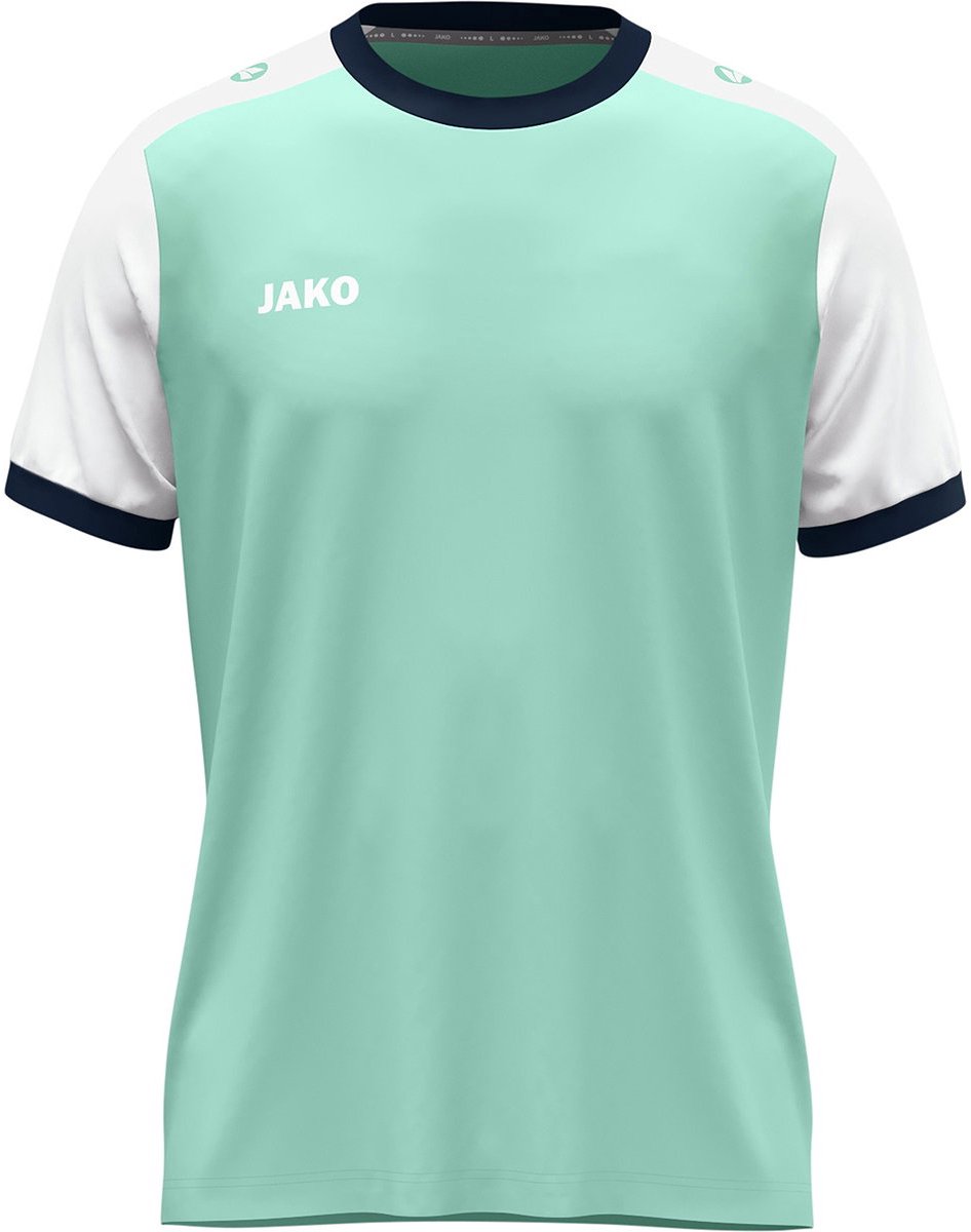 Jako Dynamic Shirt Korte Mouw Kinderen - Munt / Wit / Marine | Maat: 164