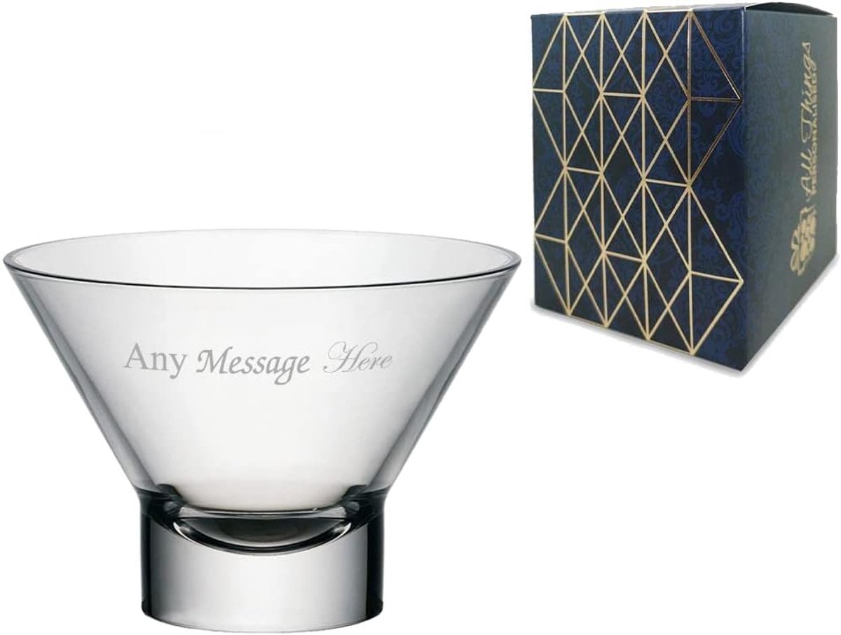 Dessertschaal - Ypsilon kom - Dessert serveren - Gepersonaliseerd gegraveerd - 130ml