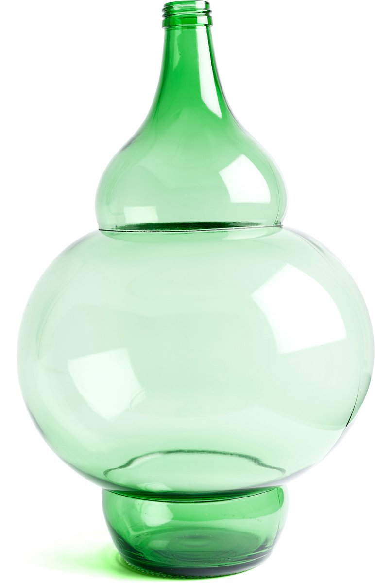 IKONIC Blown Bottle Vaas Groen Type M15 Klaas Kuiken