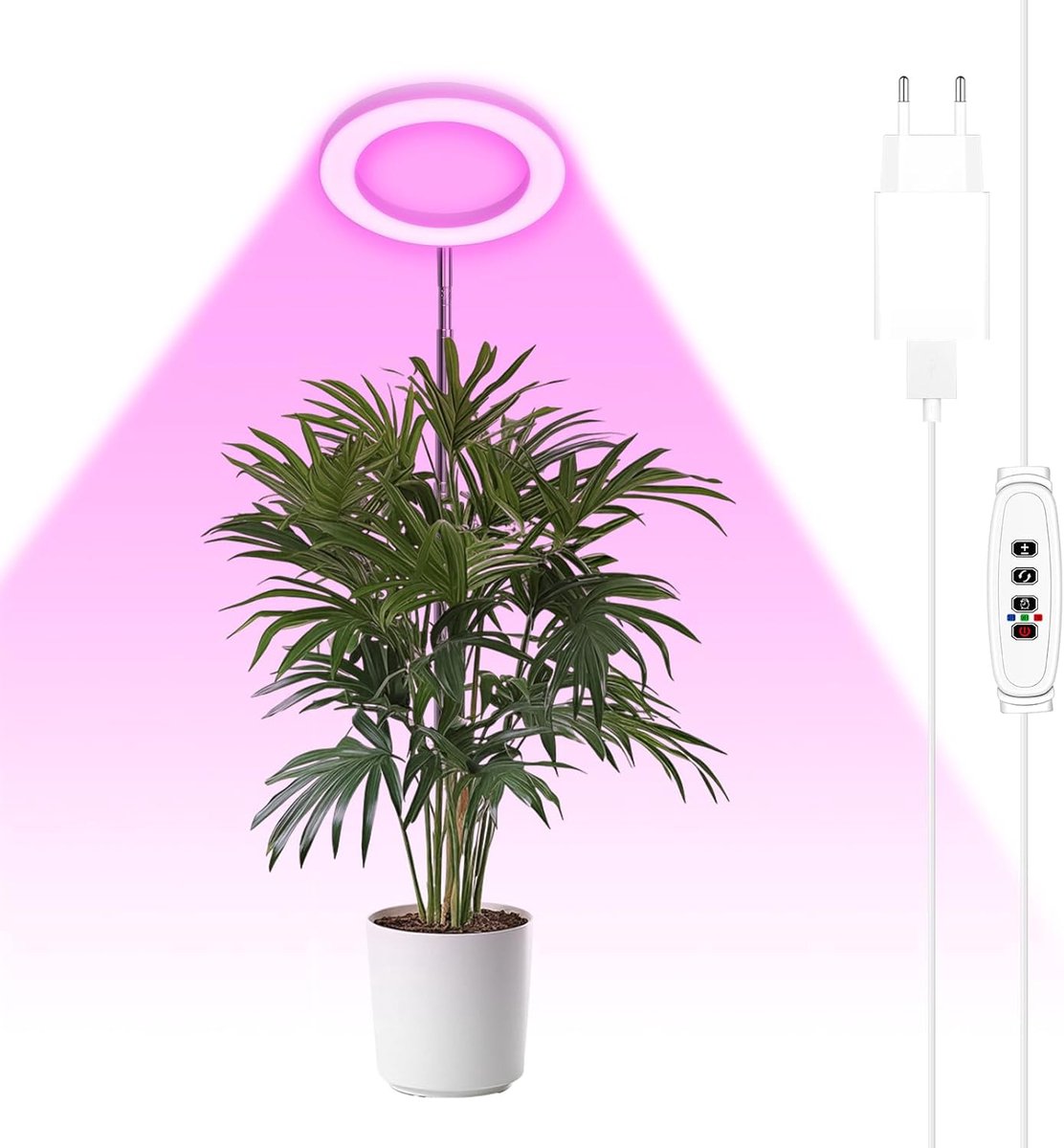 Plant Groeilamp - LED Kweeklamp - Kamerplanten Verzorgen - Volledig Spectrum 3 Spectra - 19.5 x 19.5 x 4.5 cm