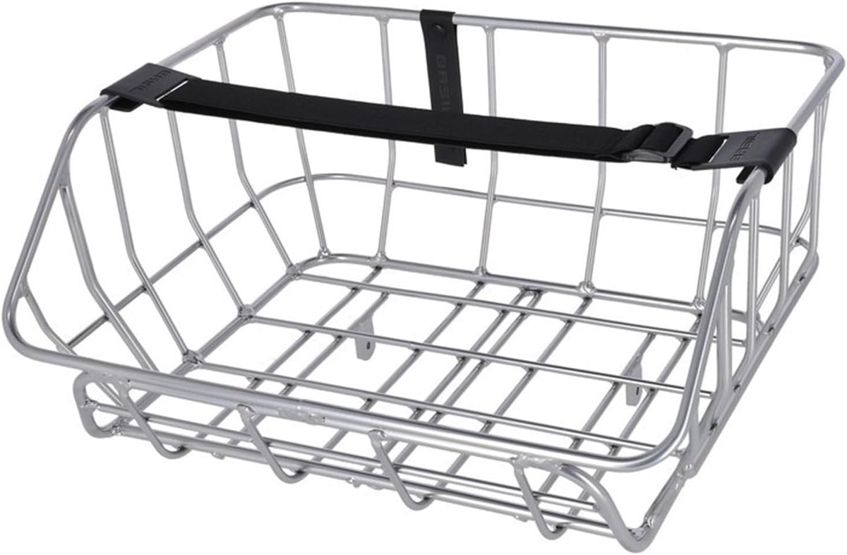 Kinder Fietszitje - Fietsstoeltje Voor - Kinder Vervoer - Aluminium Constructie - 43x36x22cm - Chroom