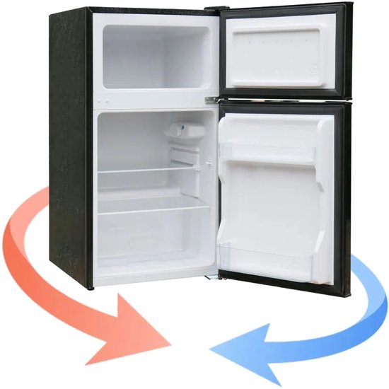 Compacte koel-vriescombinatie Manta MM545DSL 88L, 63L koelkast, 25L vriezer, LED, fluisterstil, zilver