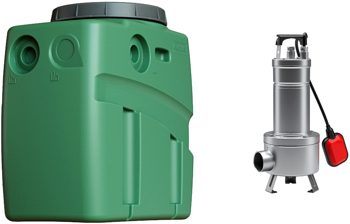 DAB Fekabox 110 + DAB Feka vs 550 M-A - Watertank + Dompelpomp - 20.000l/h - 110L Tank - Compleet Pakket