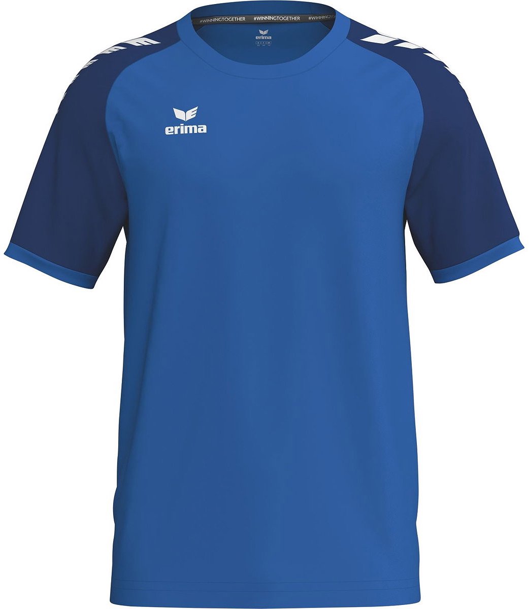 Erima Wings Shirt Korte Mouw Heren - New Royal / New Navy | Maat: S