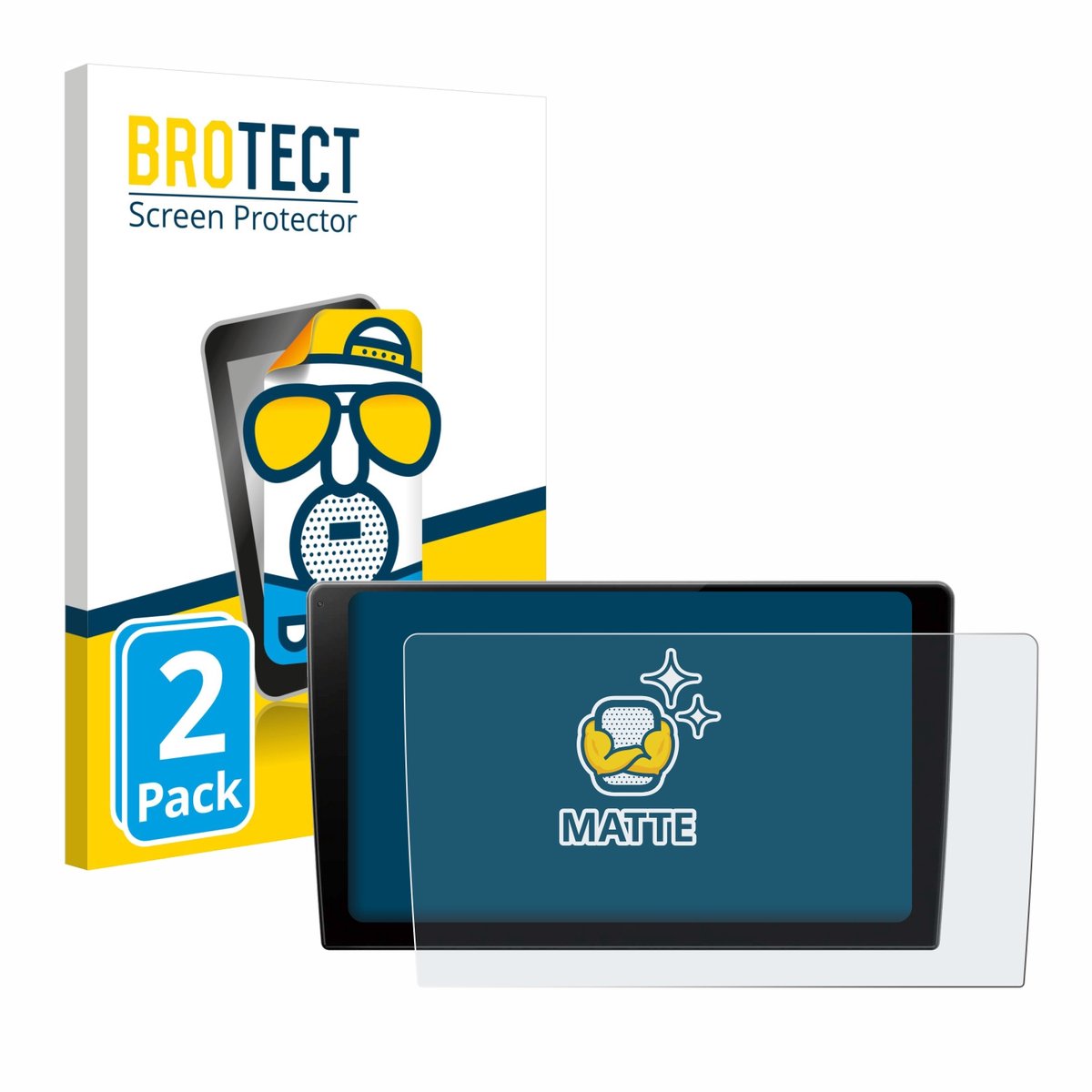 BROTECT - Screenprotector voor Pioneer SPH-PF97BT - Folie Beschermfolie matte 2 Stuks
