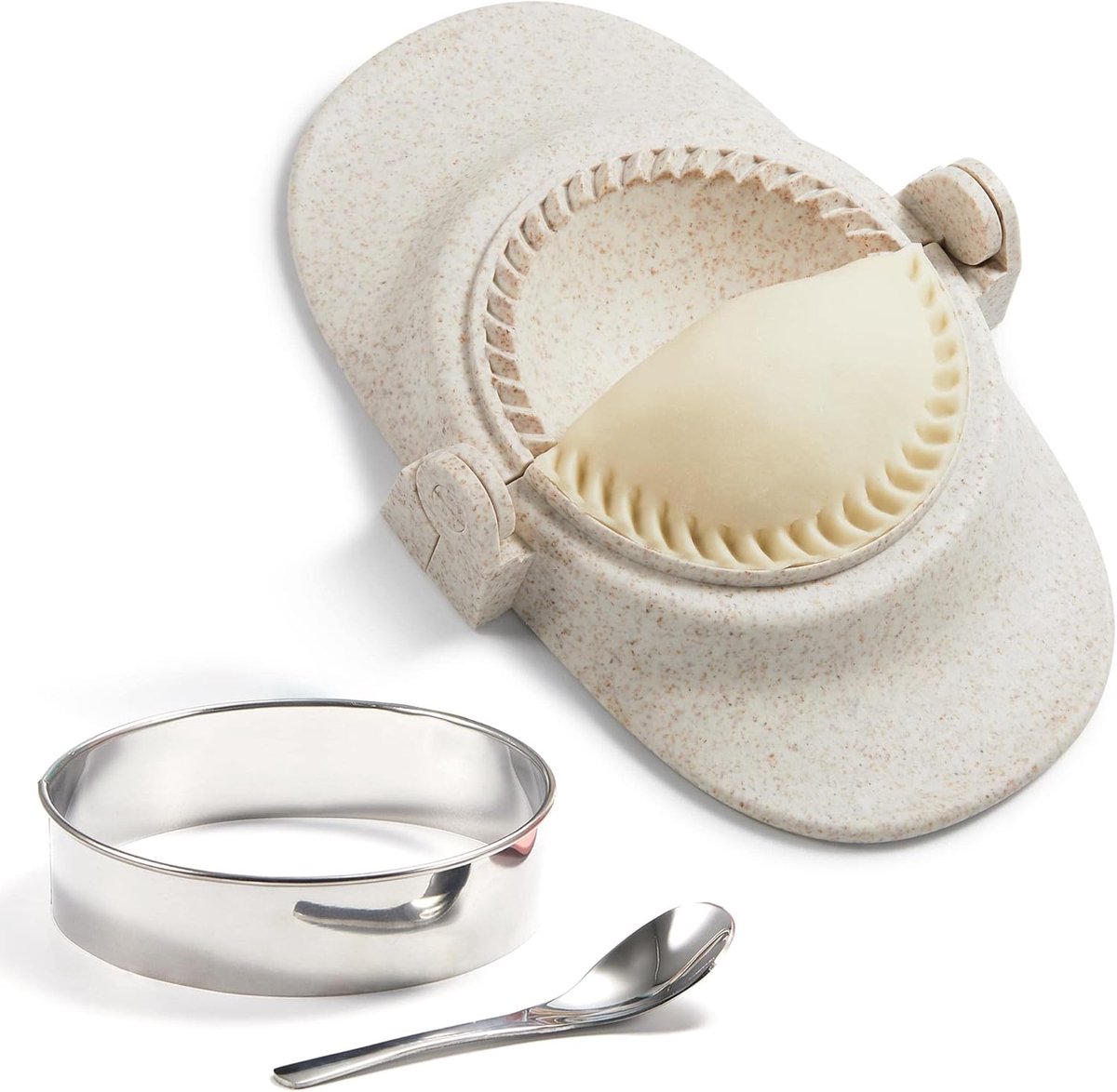 Deegvorm Set - Knoedel Maker - Bakken & Koken - BPA-Vrij Polypropyleen - 10 cm Diameter - Wit