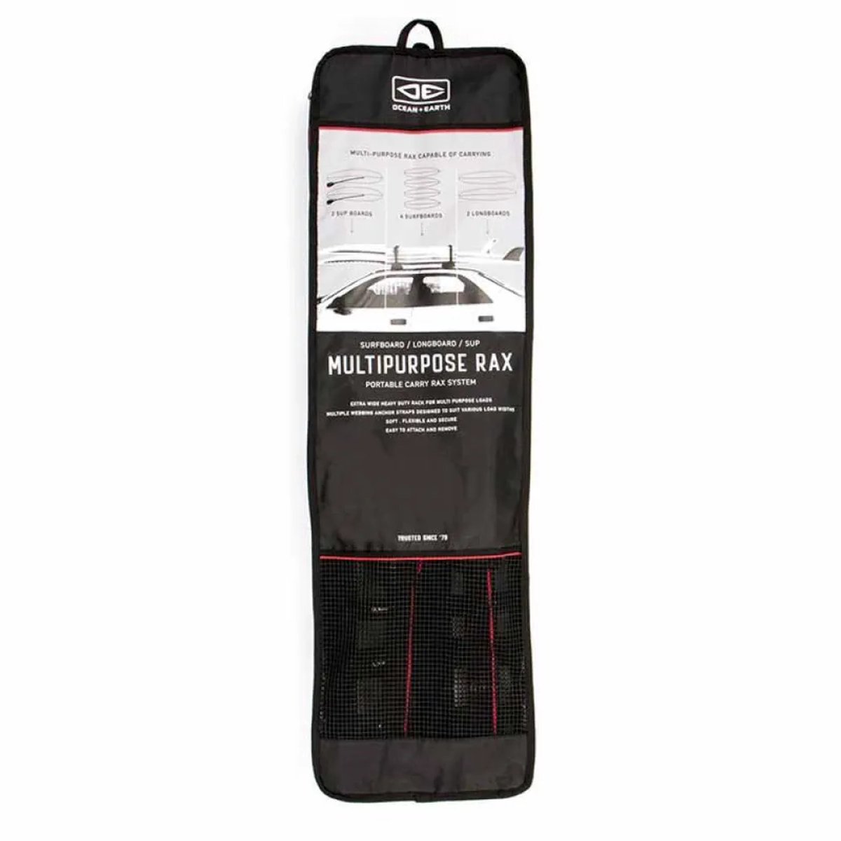 Ocean & Earth Multipurpose Sup/longboard Rax Sjorbanden Transparant