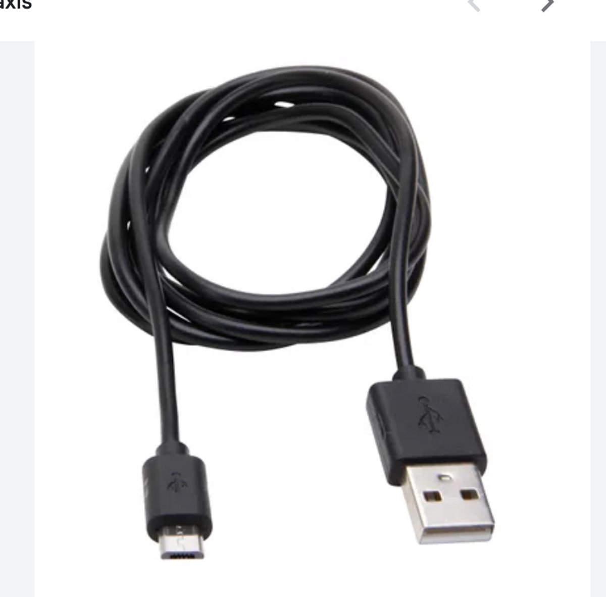 Kopp USB-A oplaadkabel naar USB-micro 1.5 meter - zwart (33367161)