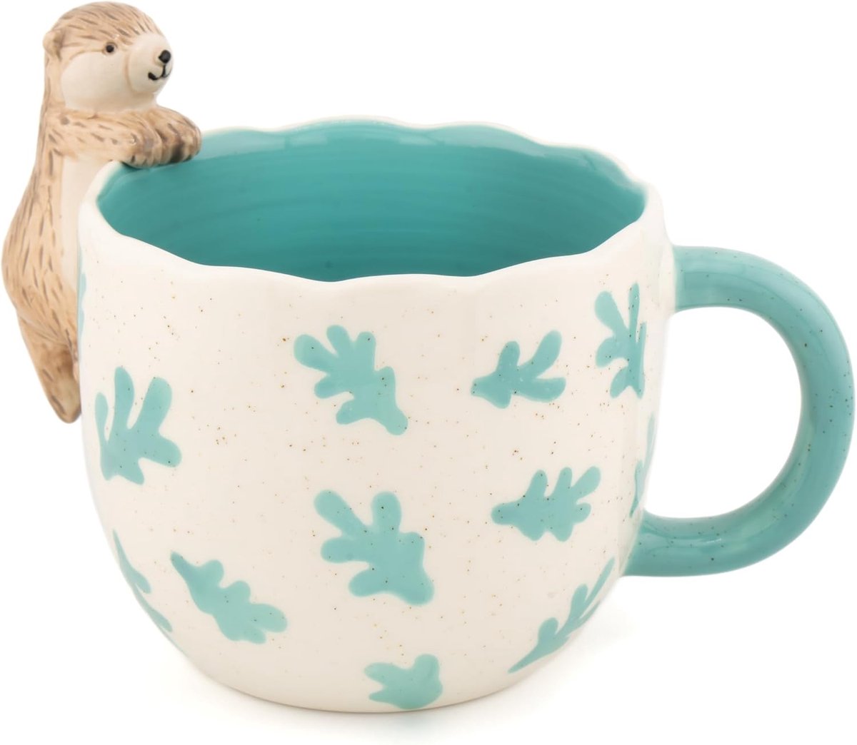 Otter Mok - Thee en Koffie - Ochtenddrankjes - Speels Otter Design - 425 ml - Blauw