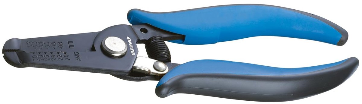 Miniatuur Striptang - Precisie Stripper - Elektronica Reparatie - Gelegeerd Staal - 22 x 8 x 6 cm - Blauw