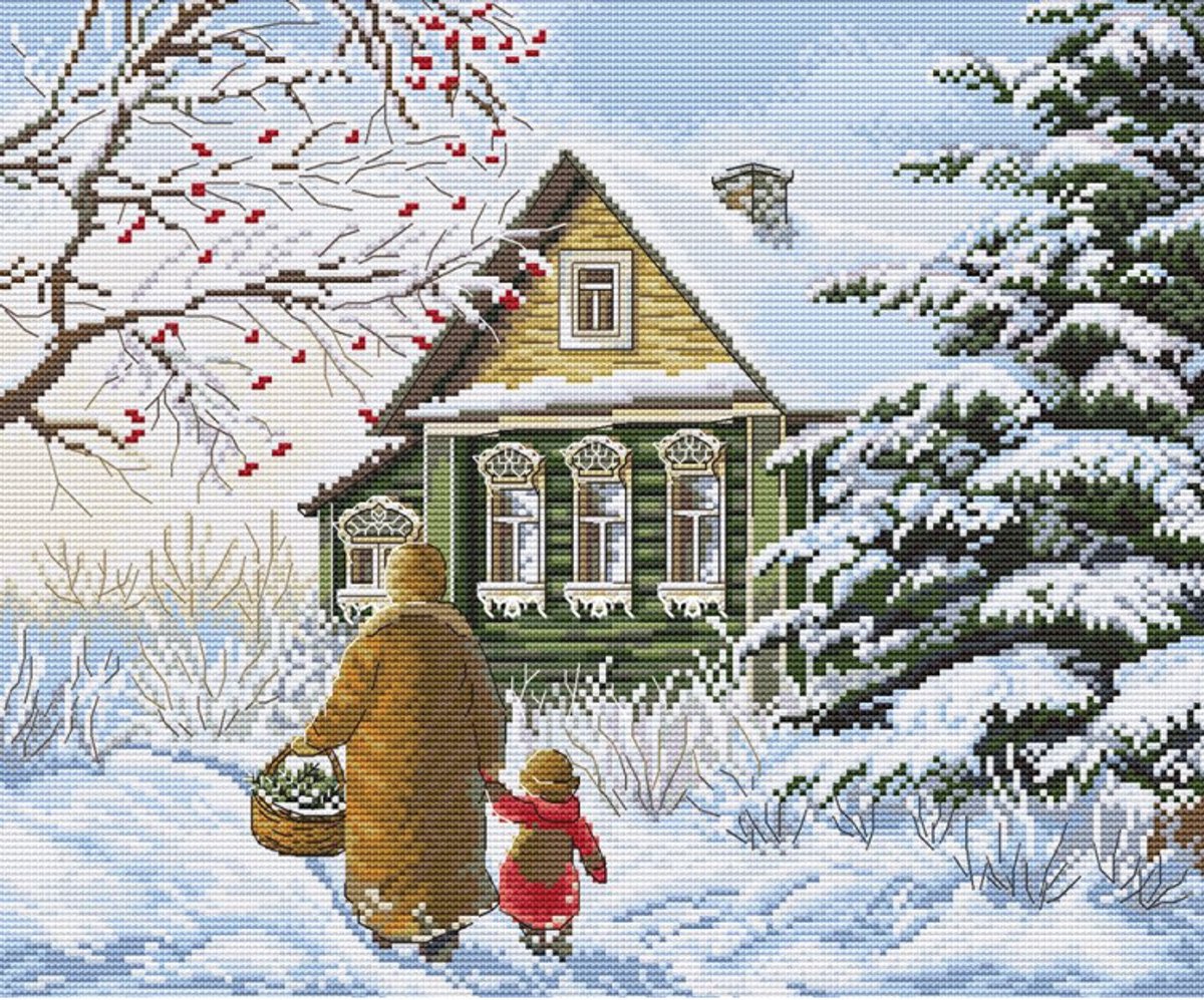 Borduurpakket Quiet happiness - Stil Geluk - Andriana - Q-20