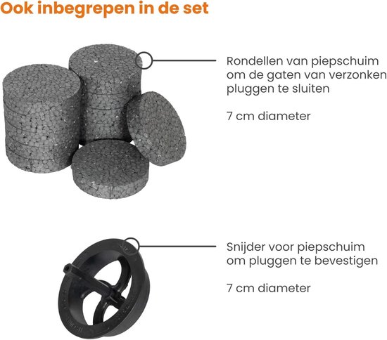 Isolatiepluggen Set - Gevelpluggen Bevestiging - ETICS Isolatie - ETA ...