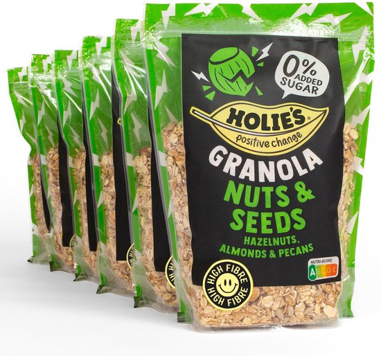 Holie's Granola nuts & seeds - noten ontbijtgranen zonder toegevoegde suiker