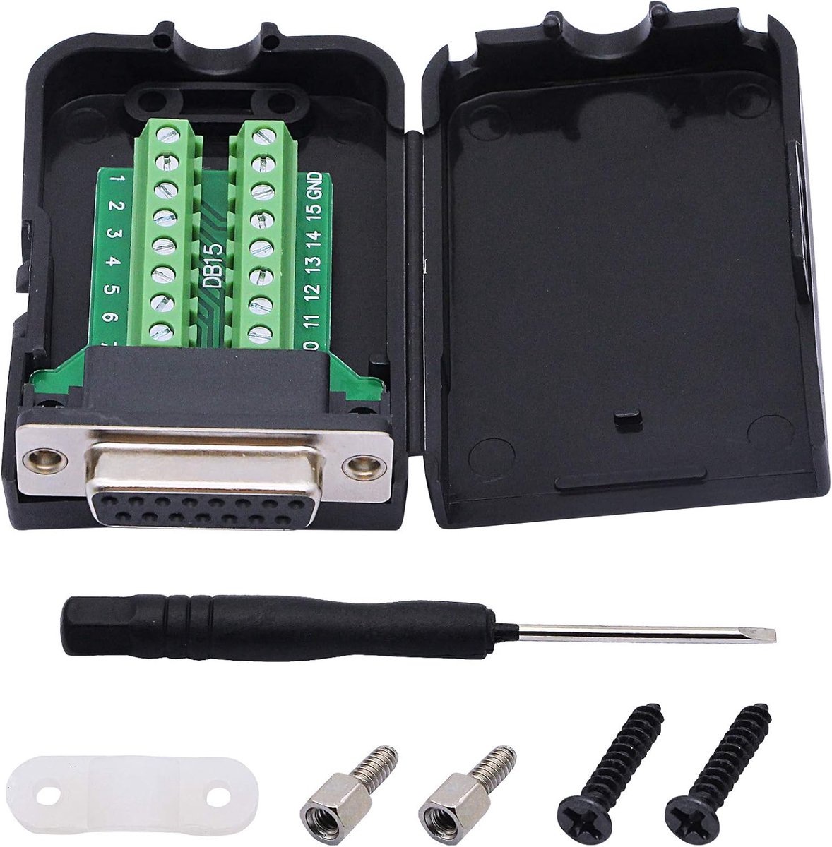 Adapter Module - DB15 Connector - Seriële Communicatie - Met Behuizing - 15 Pin - Female