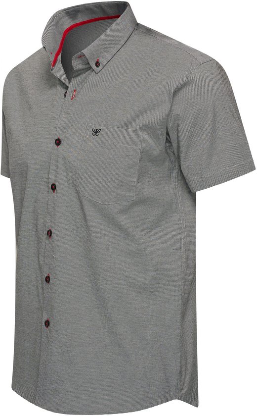 Cappuccino Italia - Chemises Homme Bronte Stretch - Noir - Taille XL