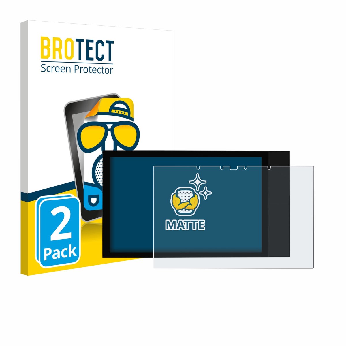 BROTECT - Screenprotector voor Shelly Wall Display XL - Folie Beschermfolie matte 2 Stuks
