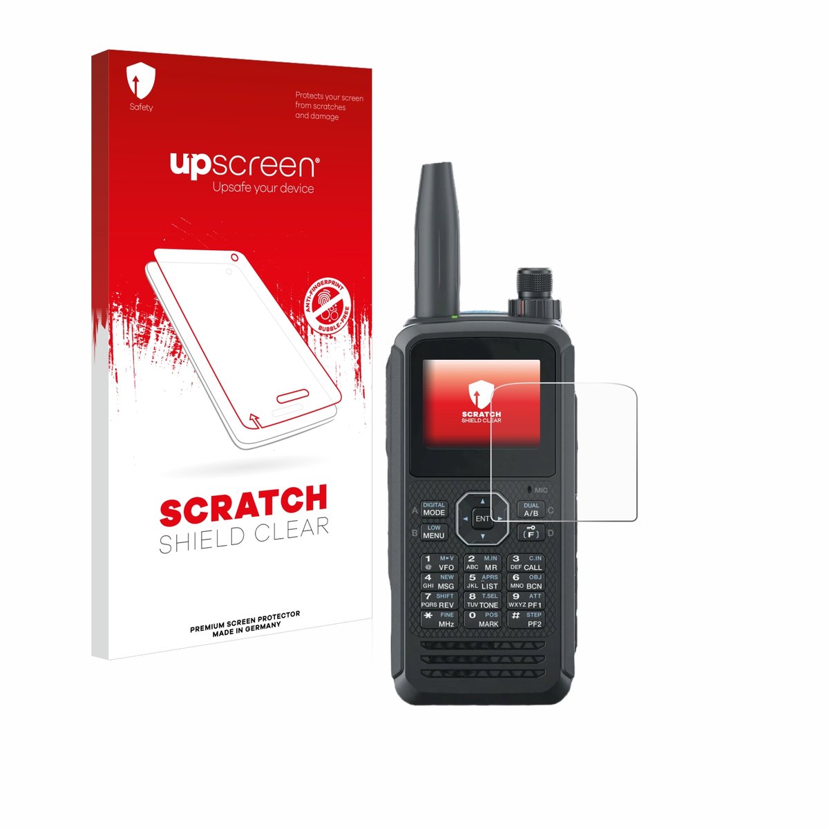 upscreen - Screenprotector voor Kenwood TH-D75E D-Star - Folie Beschermfolie transparant