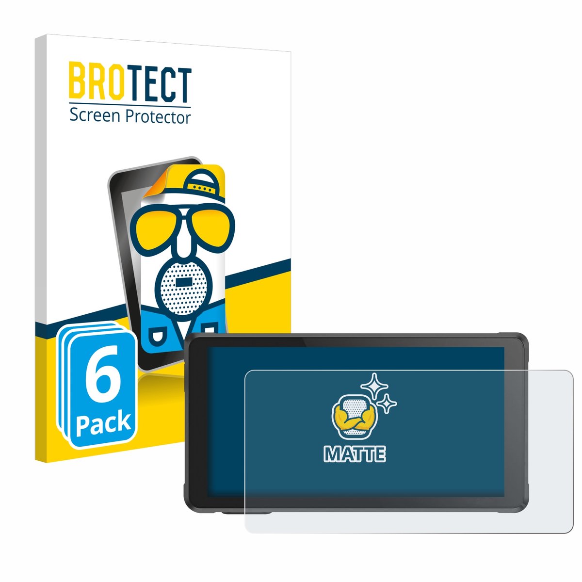 BROTECT - Screenprotector voor Interphone RideSync - Folie Beschermfolie matte 6 Stuks