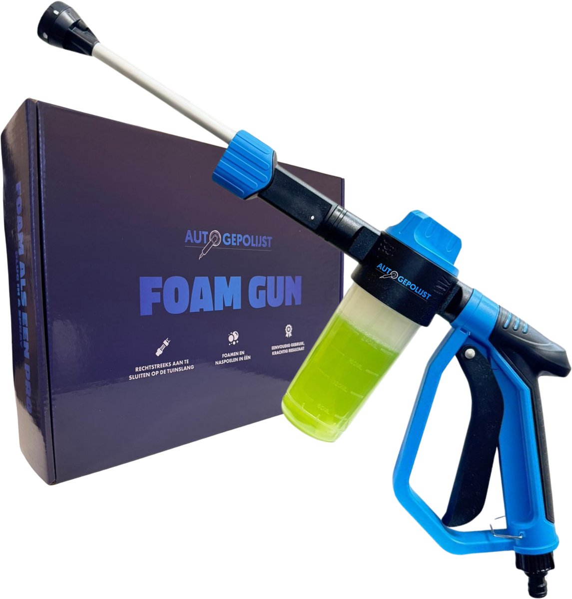 Auto Gepolijst Foam Gun – Foam Cannon Voor Tuinslang – Schuimpistool – Snow Foam Cannon – Schuimsproeier – Schuimkanon – Foam Sprayer – Auto Wassen