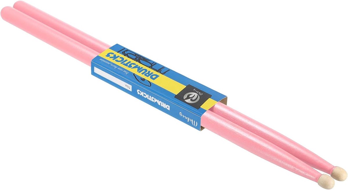 Drumstokken Paar - Percussie Stokken - Muziek Maken - Anti Slip Grip - 5A Maat - Roze
