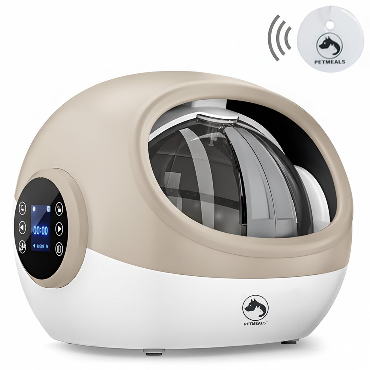 PetMeals® - Halsband Chip Voerdispenser - RFID - Automatische Voerbak Kat - Voerautomaat met Chip voor Halsband - Voerbak