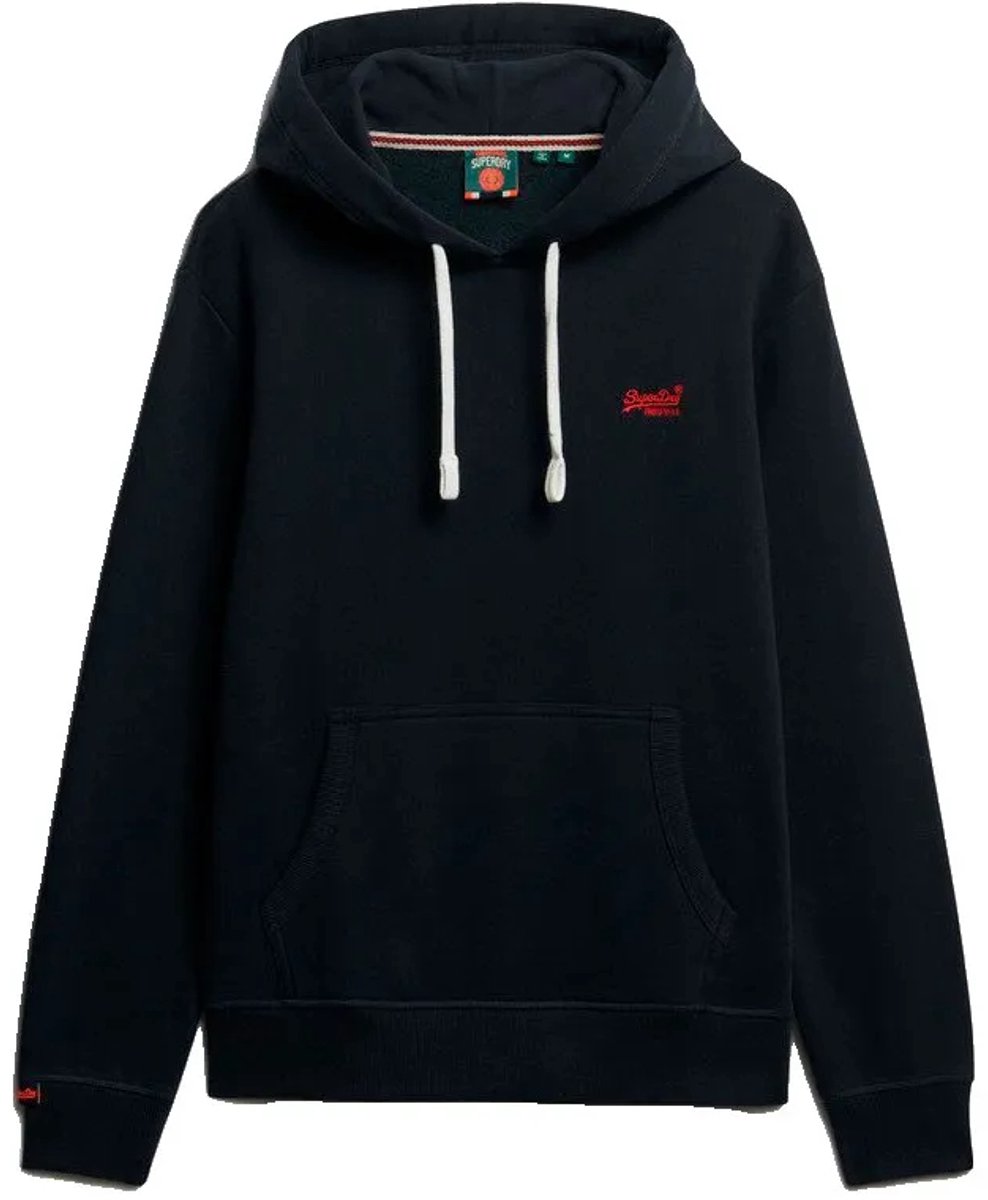 Superdry Essential Logo Classic Hoodie Heren Hoodies Marineblauw
