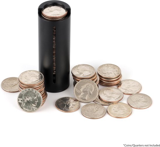 Munthouder Kwartjes - Automatische Houder - Geld Sorteren - Transparante Inschatting - 312 x 31 cm — afbeelding 4
