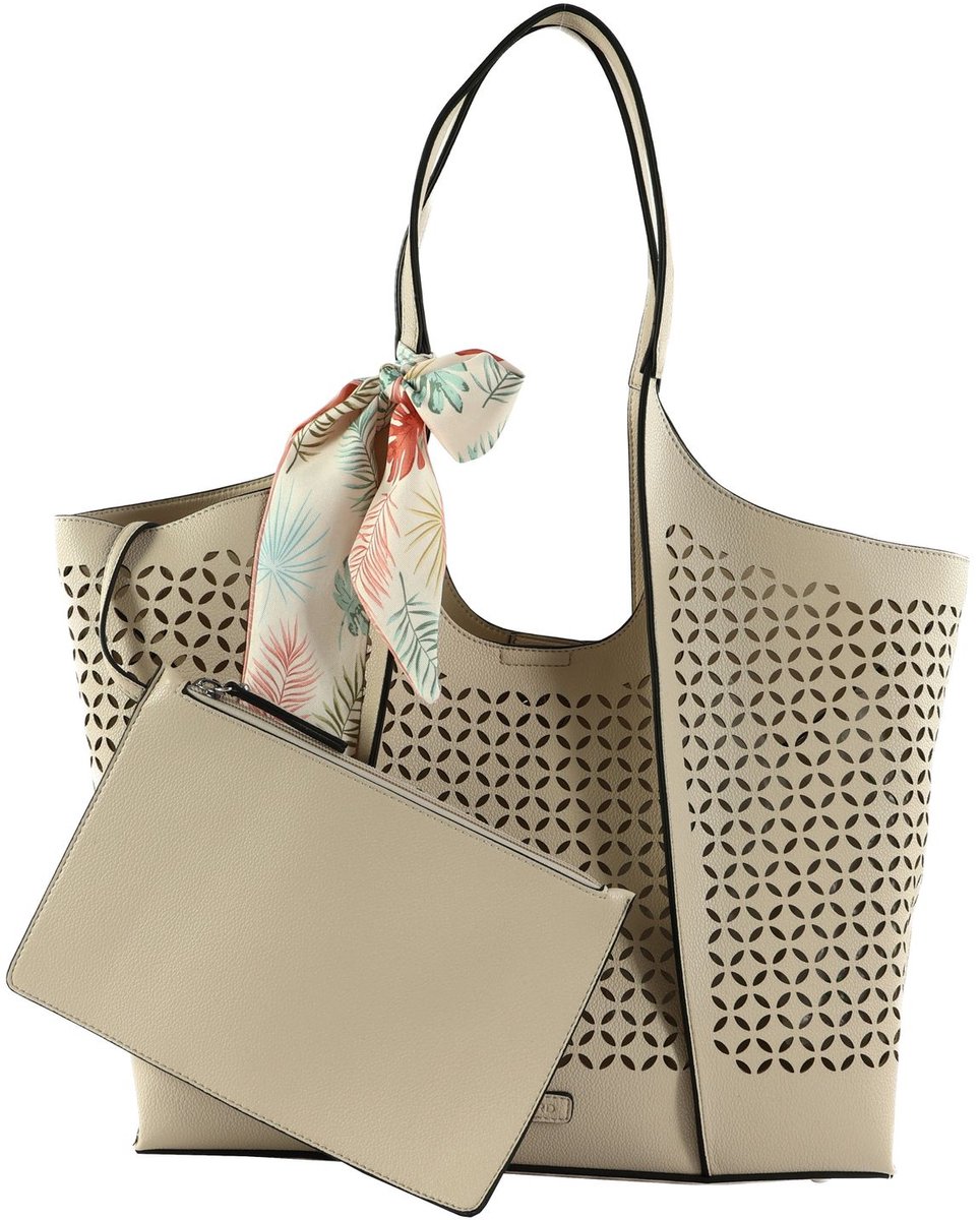 PICARD shopper schoudertas Menton City Shopper Cookie beige
